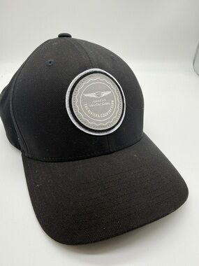 Flexfit Tech 110 Genisis Invitational Black Adjustable Hat Cap Grey Logo